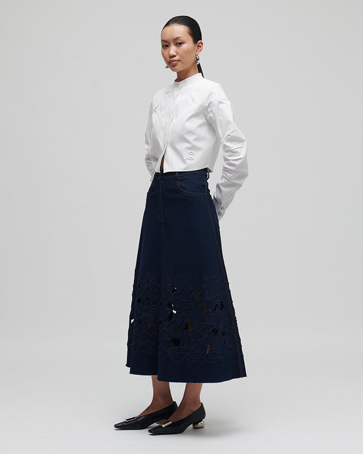 Waterlily Denim Skirt