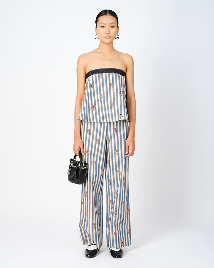 Fleur Striped Pants