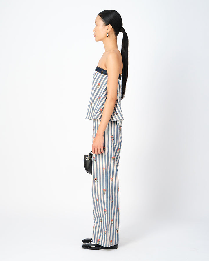 Fleur Striped Pants