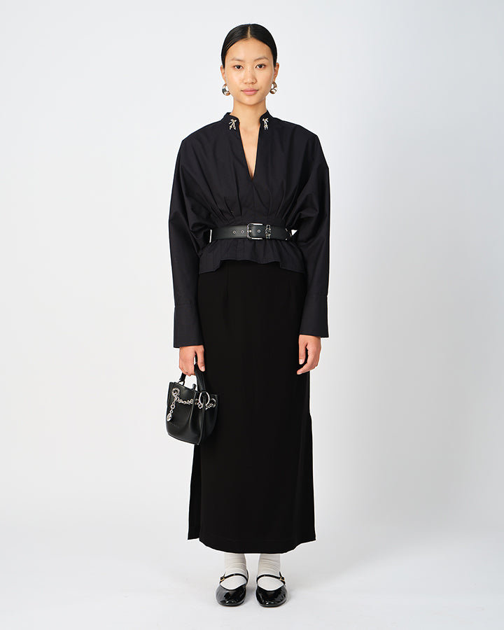 Black Camellia Shirt