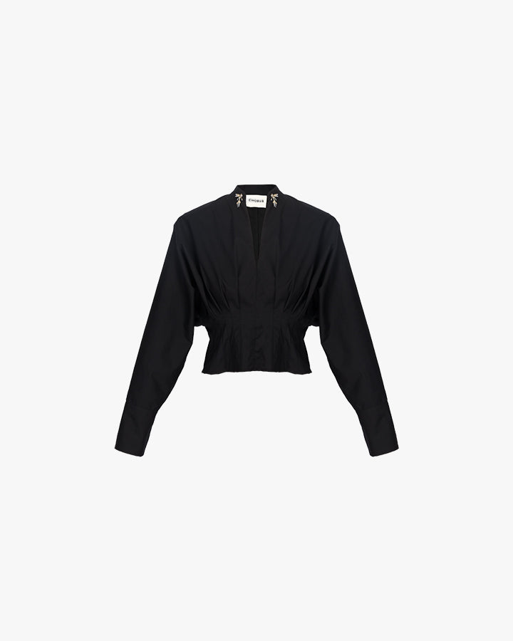 Black Camellia Shirt
