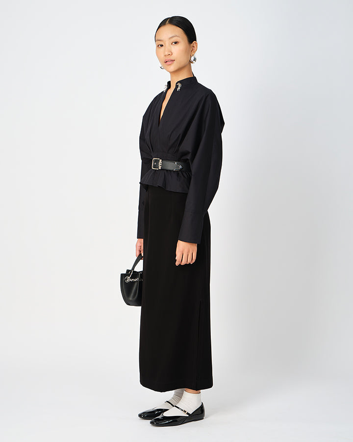 Black Camellia Shirt