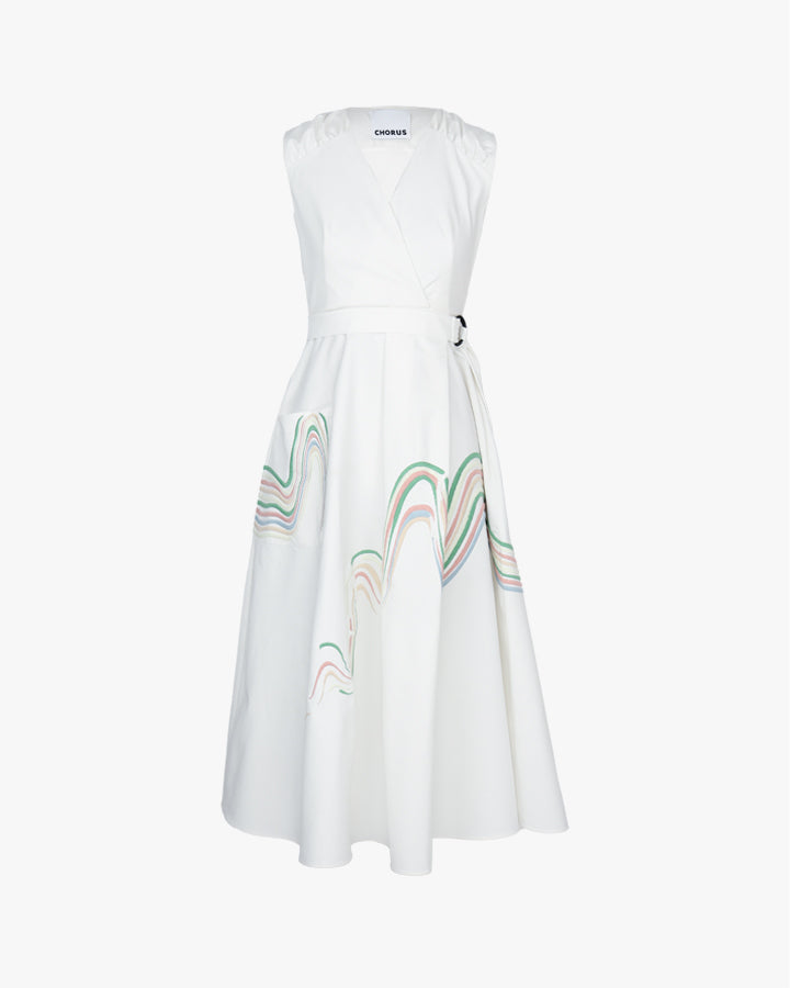 Lunar Wave Poplin Dress