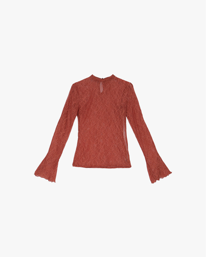 Rust Ivy Lace Top