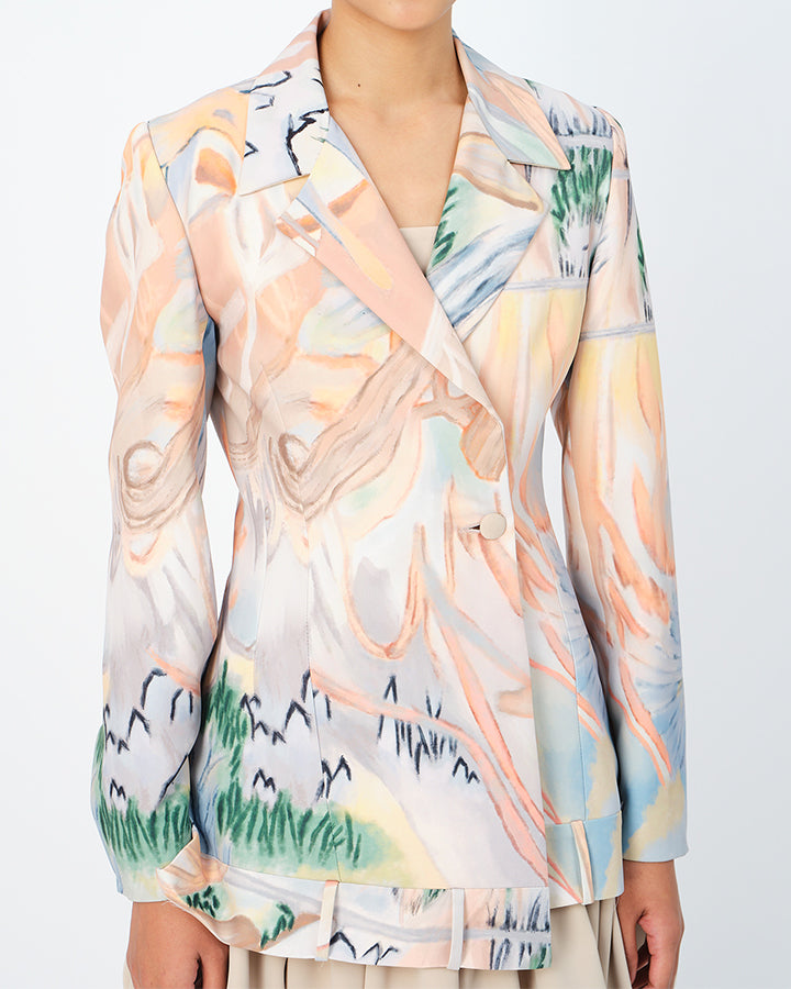 Birch Printed Blazer