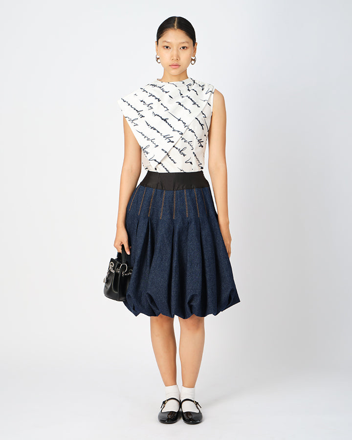 White Emi Scarf Top
