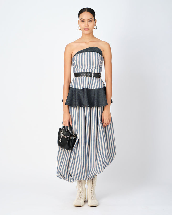Fleur Striped Corset Top