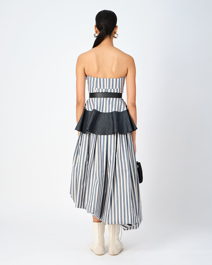 Fleur Striped Corset Top