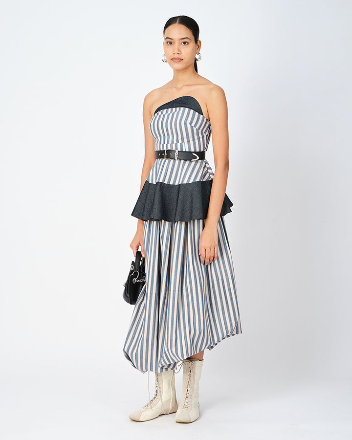 Fleur Striped Corset Top