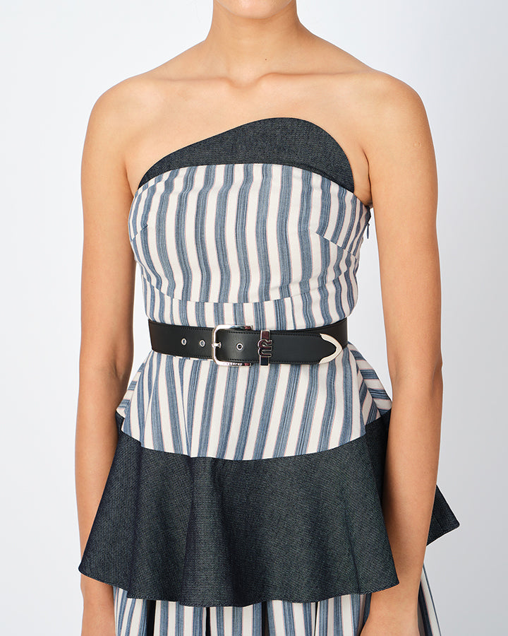 Fleur Striped Corset Top