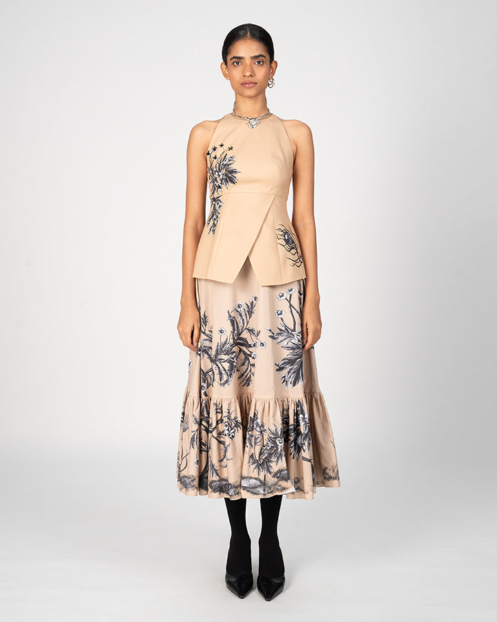 Terra River Print Skirt