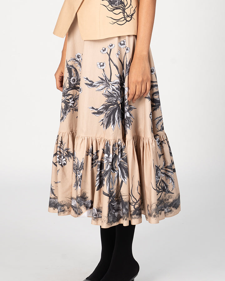 Terra River Print Skirt