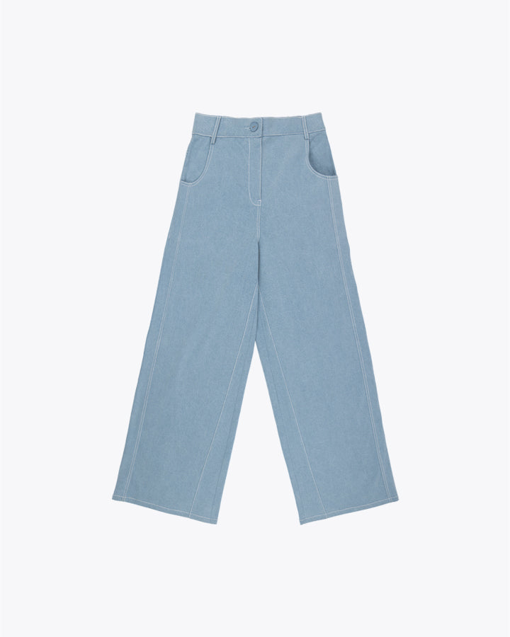 Isa Light Blue Denim Pants