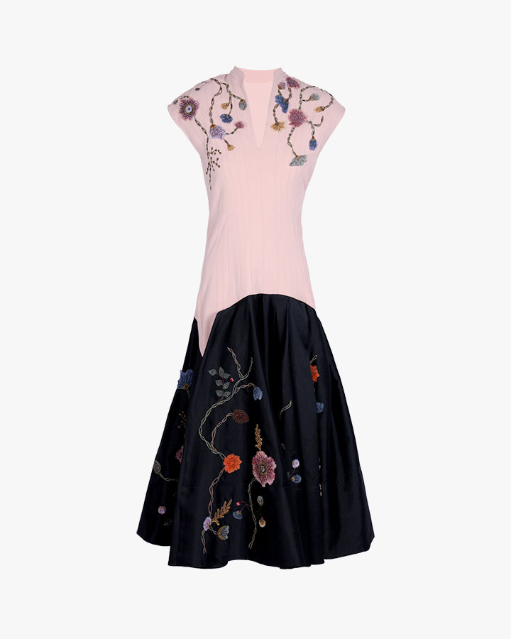 Forest Flower Panelled Dress