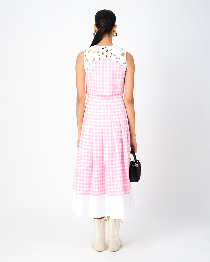 Sophia Chequered Crop Top
