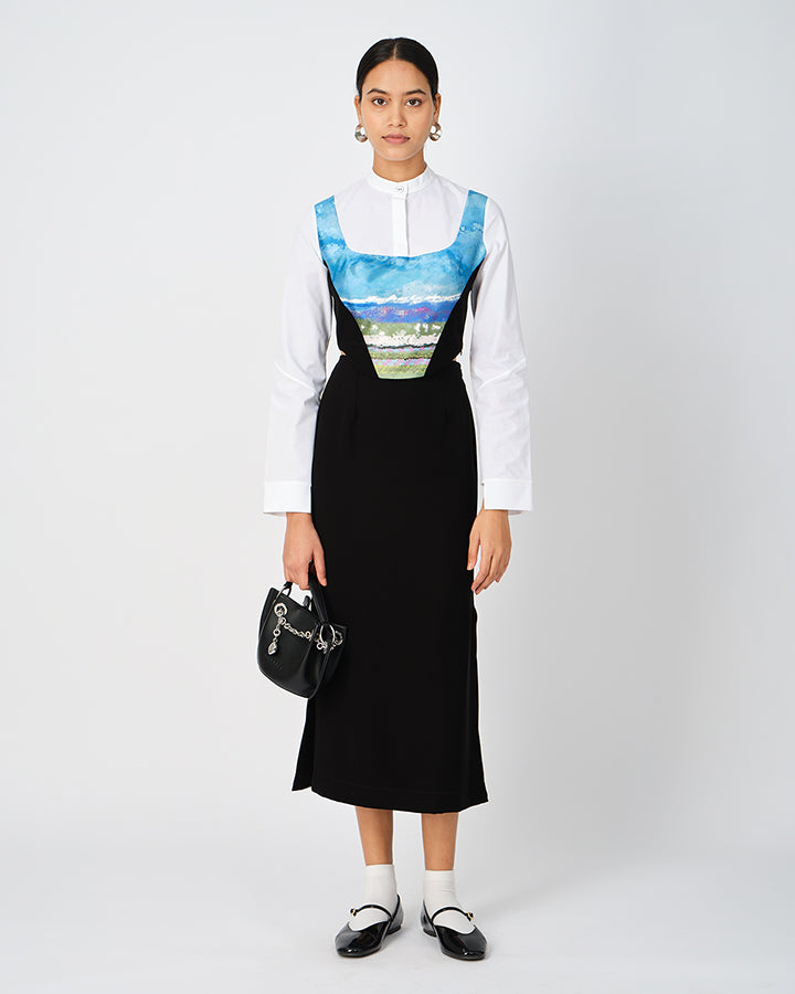 Skyscape Cropped Corset Top