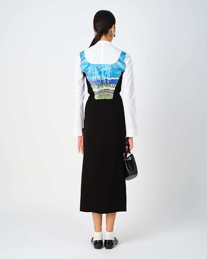 Skyscape Cropped Corset Top