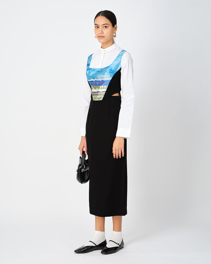 Skyscape Cropped Corset Top
