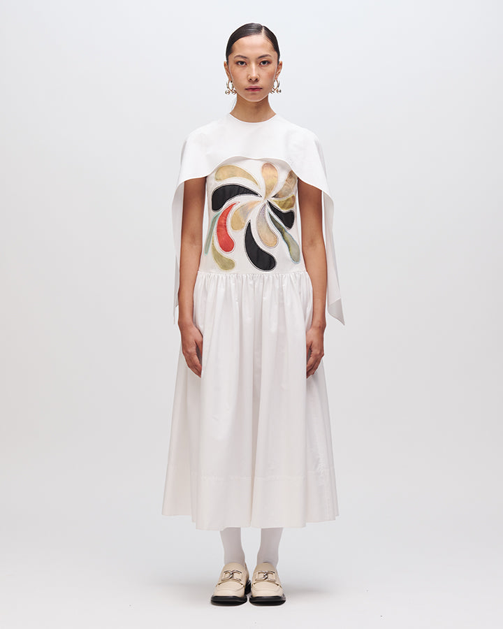 White Comma Dress
