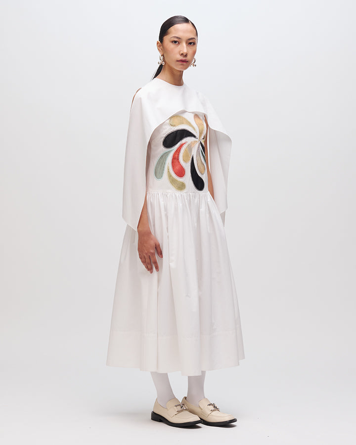 White Comma Dress