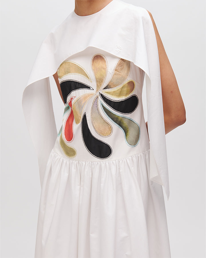 White Comma Dress