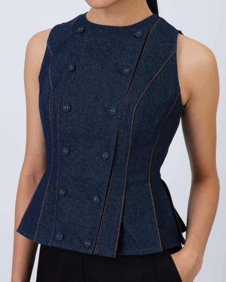 Noemie Denim Top